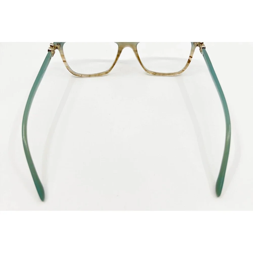 Bvlgari Eyeglasses Womens Blue Brown Flower Detail 4073-B 5266 52-16-140